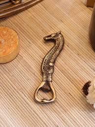 Handcrafted Brass Tribal Design Bottle Opener Sculpted Decorative <b>Bar</b> <b>Tool</b> - Product Image 3