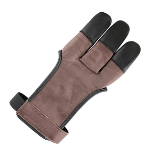 Gants de tir à l'arc en cuir de noyer OEM avec ouverture pour le pouce et protège-main, pour tir à l'arc traditionnel, recurve, longbow et démontable - Product Image 6