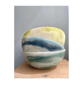 High on Demand Luxury <b>Epoxy</b> Resin Serving Bowl Handmade Decorative Fruit Bowl for Dining <b>Table</b> Display Available At Best Price - Product Image 6