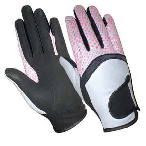 Guantes de equitación de calidad premium en cuero sintético para mayor durabilidad y comodidad durante todo el día, con reverso de tela transpirable para diversas tareas. - Product Image 5