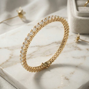 8.00CTW Round Prong-<b>Set</b> Diamond Line Bracelet - Product Image 2