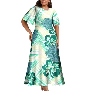 Vestidos de Moda Primavera para Mujer, Diseño Tribal Polinesio Elei, Vestido de Fiesta Personalizado, Vestido Maxi Estilo Sirena - Product Image 4