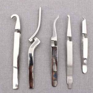 Pince manuelle en acier inoxydable pour la manipulation de bijoux et l'utilisation en stérilisateur, idéale pour les brackets orthodontiques dentaires - Product Image 1