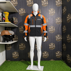 High Visibility Reflective Safety <b>Jacket</b> Workwear Zipper <b>Jacket</b> For Construction And Road <b>Workers</b> - Product Image 4