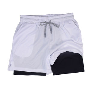 Pantalones Cortos Deportivos Casuales para Hombre, Marca Privada, Verano, 120GSM, Ligeros, de Secado Rápido, Transpirables, Elásticos, de Poliéster, con Cordón Ajustable, Cintura Media - Product Image 3