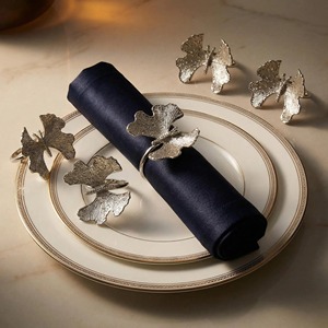 Anillo para Servilletas de Metal con Acabado Dorado y Diseño de Mariposa, Mejora la Presentación de la Mesa y la Estética General del Comedor - Product Image 6