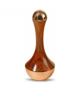 Masajeador Facial y Corporal Kansa Wand 100% Hecho a Mano de Madera y Bronce, Precio al por Mayor, Kansa Wand de Doble Cara de la India - Product Image 2