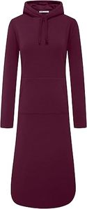 WenVen Sudadera larga con capucha para mujer, forro polar grueso, estilo jersey - Product Image 3