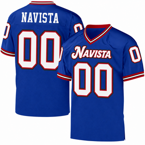 Nouveauté, maillot de football américain personnalisé pour adulte, dernier design, respirant, manches courtes, grande taille, prix bas - Product Image 1