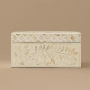 Caja de Joyería Decorativa Hecha a Mano con Diseño Marroquí de Flor de Amor con Incrustaciones de Hueso Ecológica, Decoración para Mesa del Hogar, Año Nuevo - Product Image 1