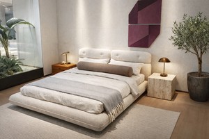 Base de Cama Tapizada Suave Sellier Custom Boucle - Fabricante Vietnamita, Diseño Moderno, Tela Duradera para Hoteles y Dormitorios - Product Image 3