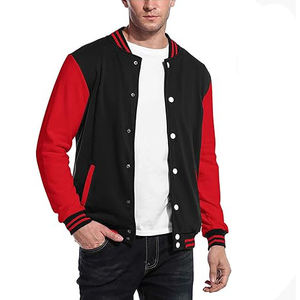 Veste universitaire personnalisée en mélange de laine avec manches en cuir, patchs lettres en chenille, style baseball, manteau Letterman pour homme - Product Image 3