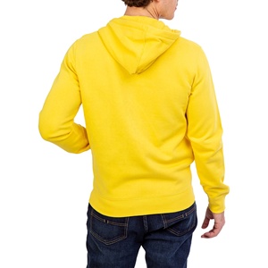Men's Gray Shawl Collar Zip-Up Sweatshirt Regular Fit Solid Color Cotton Fleece 450g Knitted Windproof Eco-Friendly Casual - Product Image 3