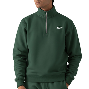 Sudadera con Cierre de Cremallera Personalizada para Hombre, Sudadera con Logotipo Personalizado Más Vendida en Diferentes Tallas, Sudadera Básica de Algodón Mezclado con Cierre de Cremallera para Hombre - Product Image 1