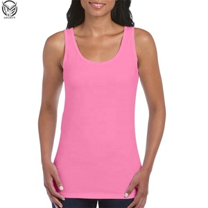 Camiseta sin mangas de buena calidad para mujer, 100% algodón, para la temporada de verano, último diseño para mujer. - Product Image 4