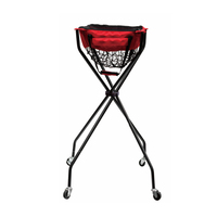 Chariot portable pour balles de pickleball avec roues pour l'entraînement et la pratique du pickleball