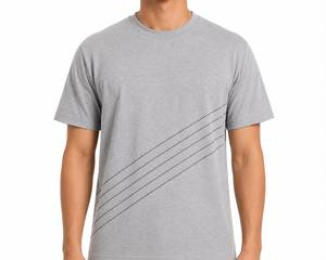 T-shirt classique en coton pour homme, fabrication de vêtements OEM ODM, usine de vêtements, marque privée, fabrication de vêtements décontractés sur mesure - Product Image 1