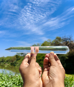 แท่งควอตซ์ใส 32 เหลี่ยม แท่งคริสตัลหายาก แท่งคริสตัลเจียระไน แท่งคริสตัลพลังงานสูง แท่งคริสตัลแกะสลักและขัดเงา แท่งคริสตัลบำบัด - Product Image 3