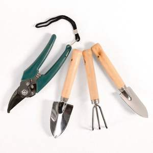 Juego de herramientas de jardinería para interiores con pala y cultivador de mango de madera para el plantado y el cuidado de las plantas - Product Image 2