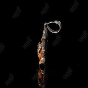 Colgante de Plata de Ley 925 con Diamante Moissanita, Estilo Super Saiyan Goku, Hip Hop, para Hombre, con Rostro y Detalles Escarchados - Product Image 6