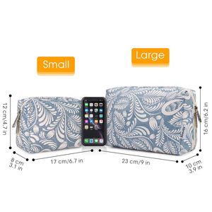 Graziosa Pochette con Cerniera, Borsa da Viaggio per Trucchi per Donne e Ragazze, Piccola Borsa Cosmetica con Scomparti per Borsetta e Uso Domestico - Product Image 5