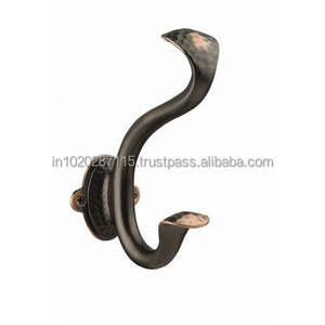 Unique designer metal hooks for wall <b>storage</b> in living rooms bedrooms or <b>bathrooms</b> with handcrafted aesthetic appeal - Product Image 2
