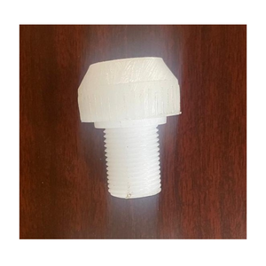 Tornillo hexagonal de HDPE blanco, grado de moldeo por inyección, con rosca, ranurado y moleteado, componente de fijación de plástico para - Product Image 1