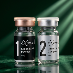 EXOWELL Exo Skin Booster, Infusión Hidrolizada, Reafirmante de Poros, Renovación de la Elasticidad, Kit de 250 Factores de Crecimiento - Product Image 1