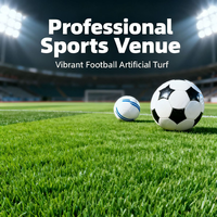 Gazon artificiel de football pour terrains de sport, avec coussin amortisseur, disponible pour les stades – Fournisseur direct usine