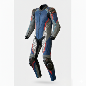 Traje de Motociclismo de Cuero Personalizado para Adultos, Chaquetas de Motociclismo de Cuero Genuino, Ropa de Motociclismo Transpirable de Secado Rápido - Product Image 4