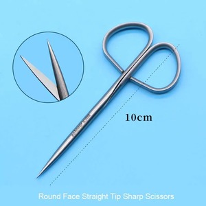 Tijeras Quirúrgicas Oftálmicas BAFA SURGICAL INSTRUMENTS con Mango Retorcido para Separar y Despegar Tejidos, Finas, Clase I ISO13485 - Product Image 2