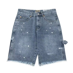 Wholesale <b>High</b> Designer Men's Jean Pants <b>Knee</b> Length Straight Jeans Shorts Men Denim Short Casual Denim Shorts Distressed - Product Image 6