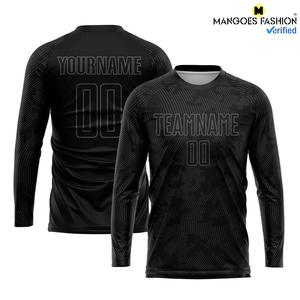 Maillot de football personnalisé gris noir-camo avec transfert thermique, tissu personnalisé, logo personnalisé, nom d'équipe personnalisé pour adultes unisexes - Product Image 4