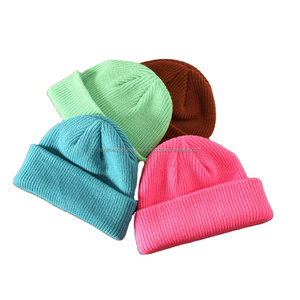 Gorro de Punto a Cuadros Unisex, 100% Acrílico, Gorro Casual de Invierno para Exteriores, 56-58CM, Gorro Cálido para Adultos - Product Image 1