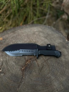 Couteau de chasse et de camping Viking Art, fabrication artisanale OEM, acier inoxydable de qualité industrielle, revêtement en poudre, 14 pouces, DIY cuir - Product Image 4