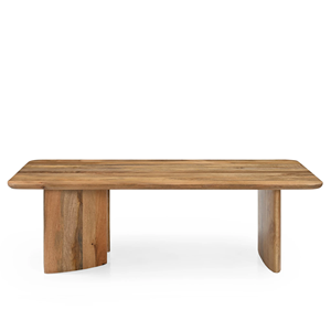 Mesa de Comedor Plegable de Madera de Mango Sólida con Acabado Natural, para 6 Personas, Fácil de Limpiar, Duradera, Tamaño Personalizado, para Hogar, Oficina, Cocina - Product Image 2