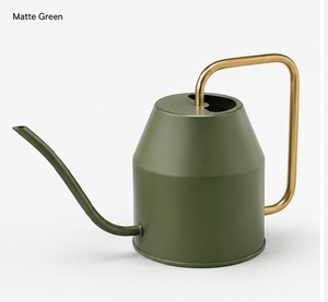 Regadera Metálica Azul Marino Concepthome con Asa Dorada para Jardinería, Diseño Duradero - Product Image 2