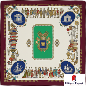 Collection en gros de foulards modernes personnalisés, imprimés, tendance, pour la tête, hijab, châle, doux au toucher soyeux, carrés, pour le cou - Product Image 4