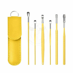 Wholesale 6pcs <b>Ear</b> <b>Pick</b> Earwax Removal Kit Professional <b>Ear</b> Cleaning Tool Set with Leather Bag - Product Image 4