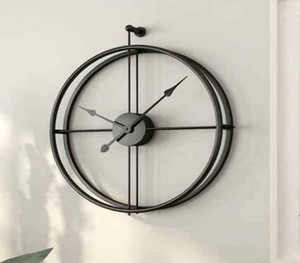 Horloge murale dorée à prix de gros, nouvelle arrivée, article de décoration murale pour salon, salle à manger, fond de mur, grande taille, horloge murale en métal - Product Image 6