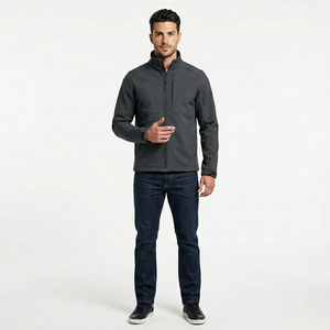 Veste softshell coupe-vent de haute qualité pour homme, nouvelle conception, manches longues, doudoune, vente en gros - Product Image 5