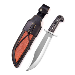 Couteau Bowie artisanal avec manche en bois et lame en acier inoxydable, couteau d'extérieur unique, meilleur cadeau pour les hommes - ODM/OEM/OBM personnalisable - Product Image 1