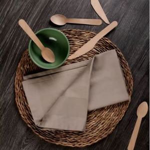 Serviettes de table élégantes en satin de qualité supérieure, réutilisables, pour la cuisine et la salle à manger, lavables, en lin - Product Image 3