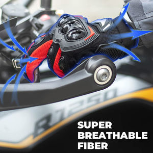 Guantes Profesionales de Motocicleta de Cuero Genuino, Estilo Vintage, Dedos Completos, Hechos en Pakistán - Product Image 3