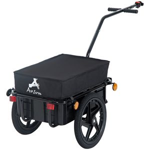 Remolque para Bicicleta con Caja Extraíble y Cubierta Impermeable, Ruedas de 16 Pulgadas para Carga y Uso General - Product Image 1