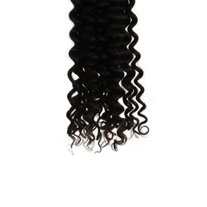 Extensiones de Cabello Natural Remy Ondulado Profundo de la Industria India del Cabello, Tejido a Máquina, 10 Pulgadas, 200% de Densidad, 100g, Todos los Colores Disponibles, Logotipo Personalizable - Product Image 2