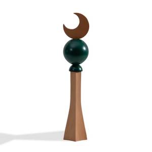 Ornement décoratif en bois de style arabe, croissant de lune islamique, décoration de table pour le Ramadan, décoration de maison pour l'Aïd Moubarak, style arabe fait main - Product Image 1
