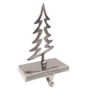 Bow Knot Shape Silver Christmas <b>Stocking</b> <b>Holder</b> For Hanging Decorative Use Xmas <b>Stocking</b> <b>Holder</b> For Fireplace Use - Product Image 1
