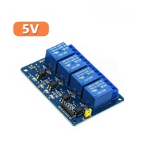 Módulo de Relé de 4 Canales FYX Stock 5V con Optoacoplador Aislado, Placa de Relé PLC de 4 Vías, Módulo de Control Industrial