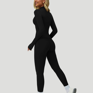 Vente directe d'usine, ensembles de yoga pour femmes, sur mesure, haute qualité, respirant, séchage rapide, léger, ensemble de yoga 3 pièces pour femmes - Product Image 2